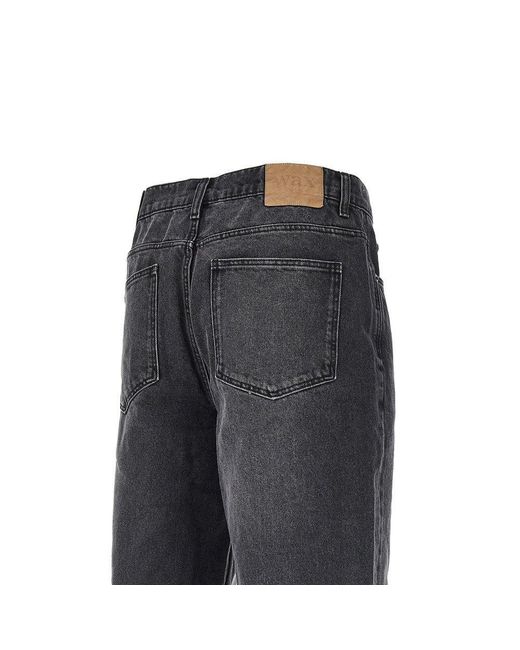 Wax London Gray 'Felix' Loose Fit Jeans for men