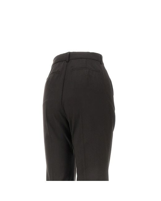 Sportmax Black Wool Flared Pants