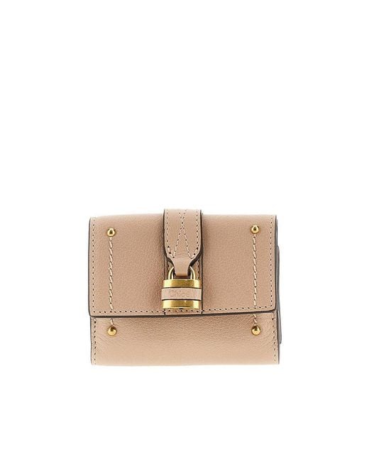Chloé Natural 'Mini Paddington' Tri-Fold Wallet