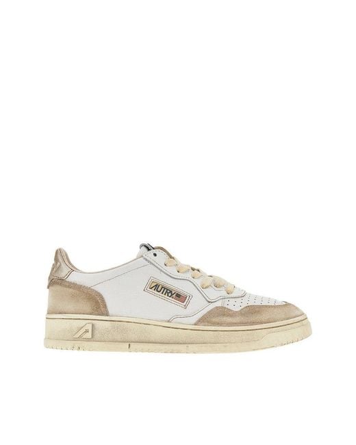 Autry Natural Super Vintage Medalist Low Sneakers for men