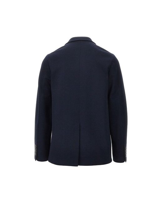 Gucci Blue Cotton Jersey Single-Breasted Jacket for men