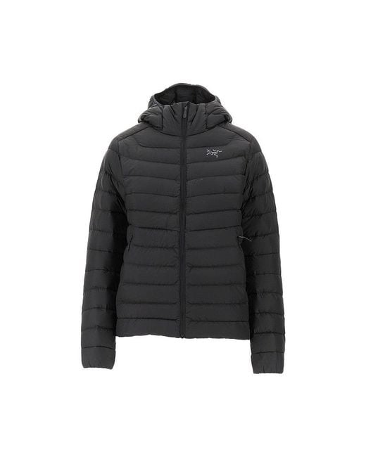 Arc'teryx Black 'Cerium' Hooded Down Jacket