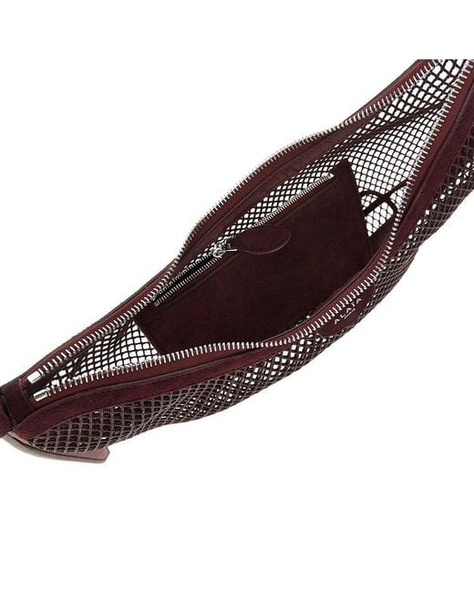Alaïa Brown One Piece Demi Lune Net Bag