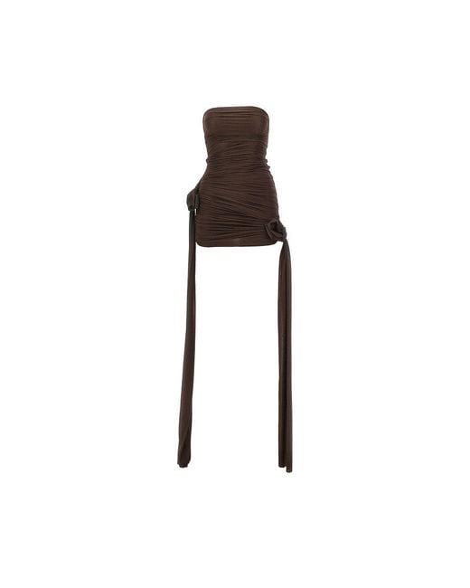 Maygel Coronel Black 'Arena' Mini Dress
