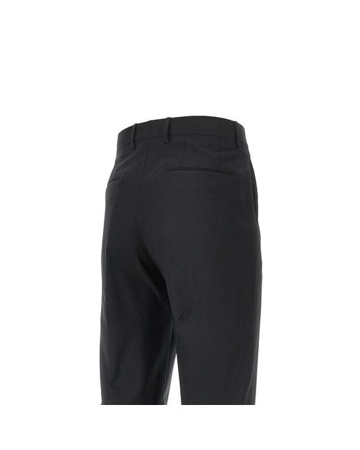 Tagliatore Black Super 110's Wool Pants for men