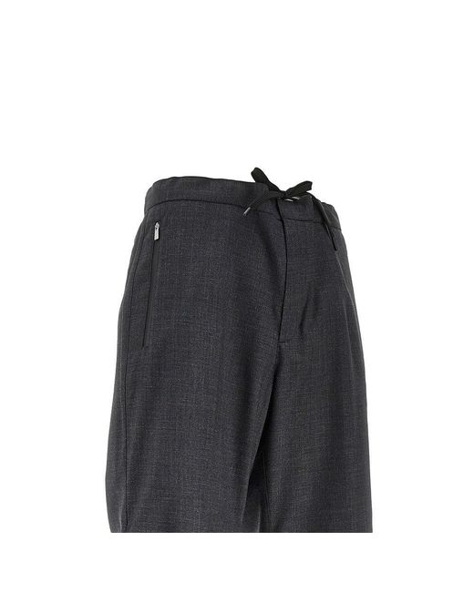Pantalone Laminar di Herno in Black da Uomo