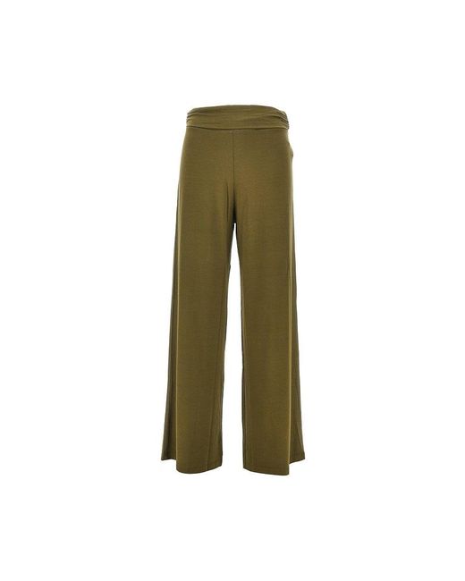 Emporio Armani Green Stretch Jersey Swimwear Pants