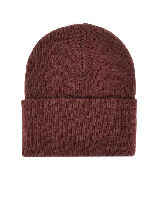 Beanie Con Patch Logo di Carhartt in Red da Uomo
