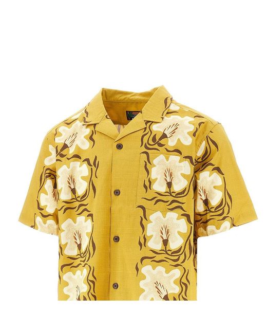 Patagonia Yellow 'Tidal Threads' Printed Cotton Shirt for men