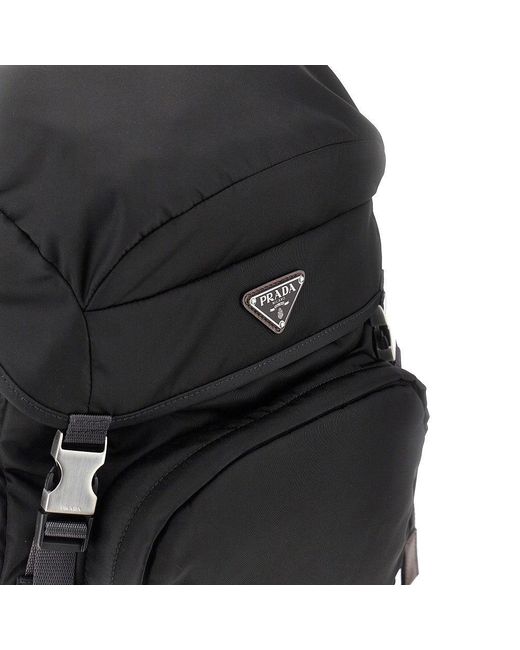 Prada Black Speedrock' Re-Nylon Backpack for men