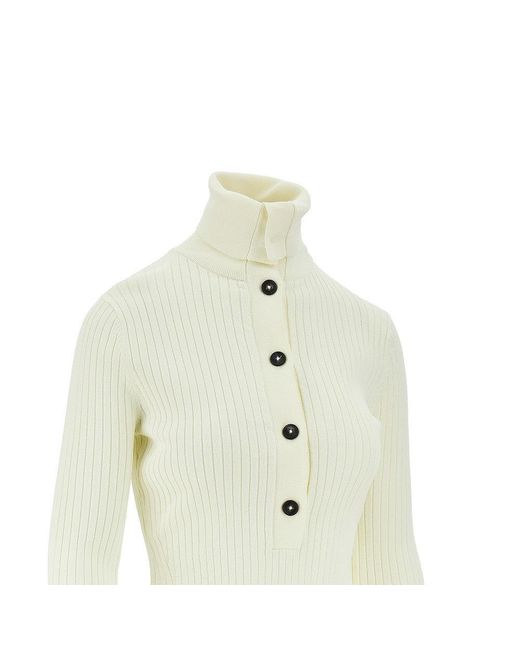 Entire studios White High-Neck Henly Sweater