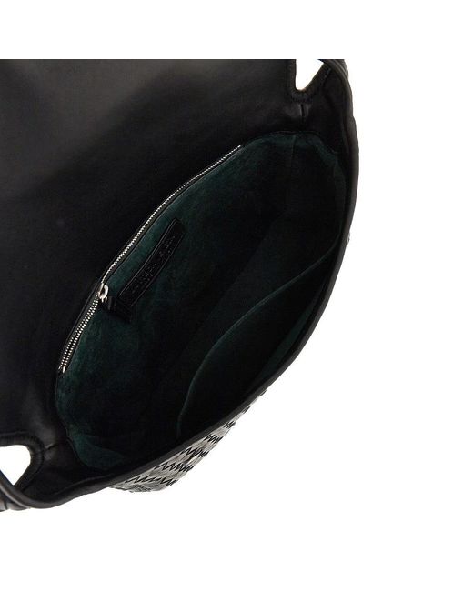 Bottega Veneta Black Nappa Leather Veneto Messenger Bag for men