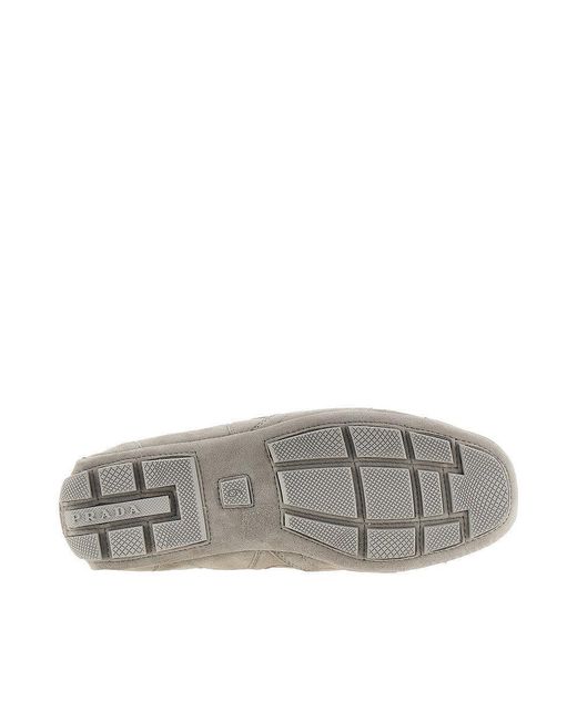 Prada Gray Suede Montecarlo Re-Edition 2005 Sneakers for men