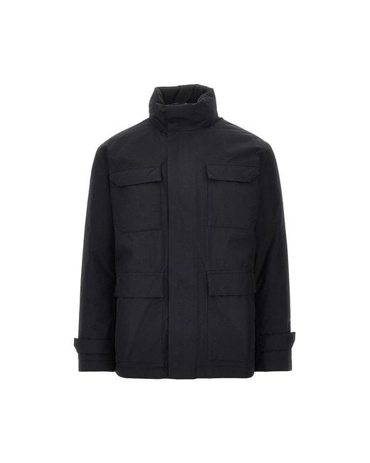 Herno Black Padded Gore-Tex Nylon Jacket for men