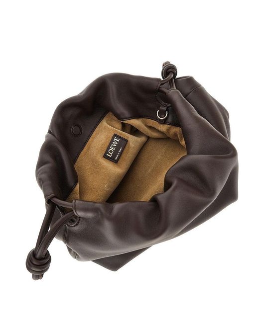 Loewe Black Nappa Leather Medium 'Flamenco' Purse