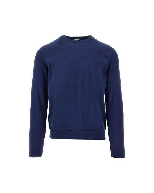 Pullover Girocollo di Drumohr in Blue da Uomo