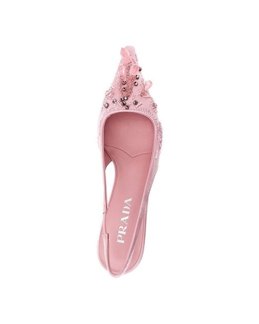 Slingback di Prada in Pink