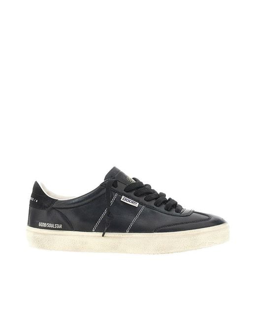 Golden Goose Deluxe Brand Black 'Soul-Star' Nappa Leather Sneakers for men