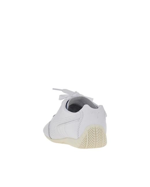 PUMA White 'Speedcat' Leather Sneakers for men