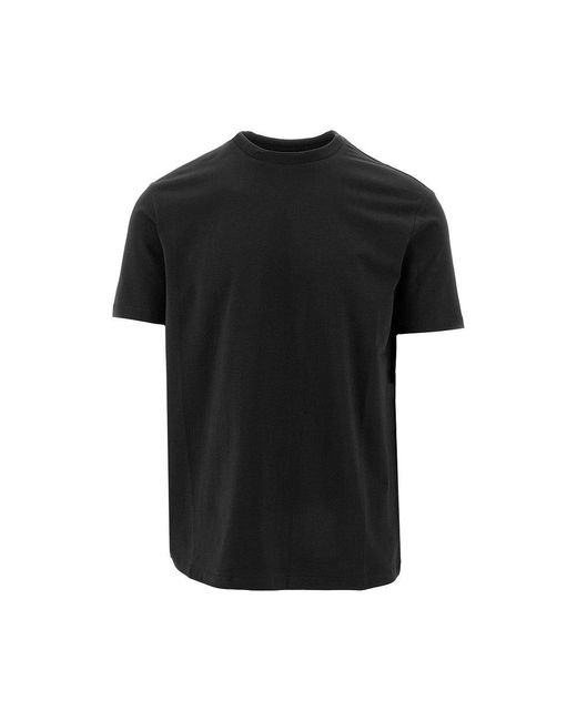 Emporio Armani Black Viscose Jersey T-Shirt for men