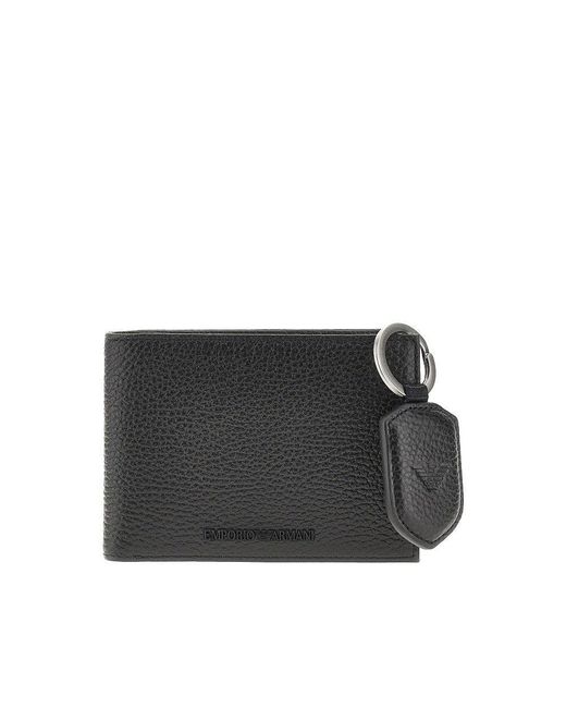 Emporio Armani Black Wallet And Key-Holder Gift Box for men
