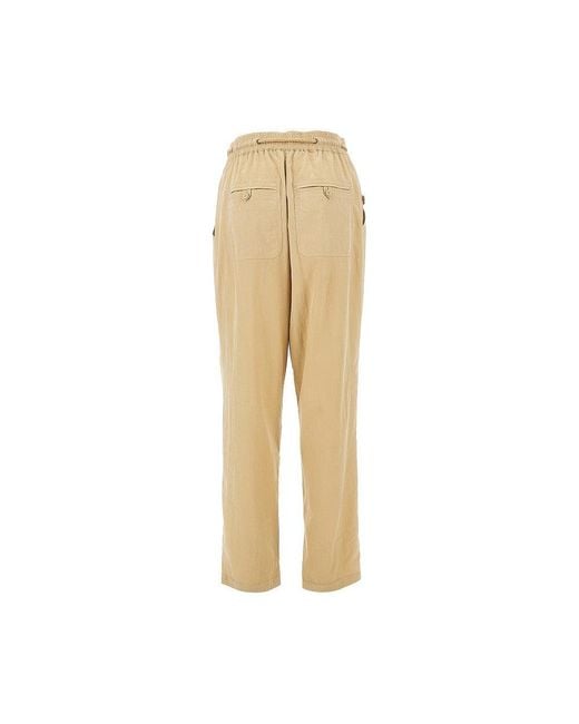 Isabel Marant Natural 'Falcona' Lyocell-Blend Pants