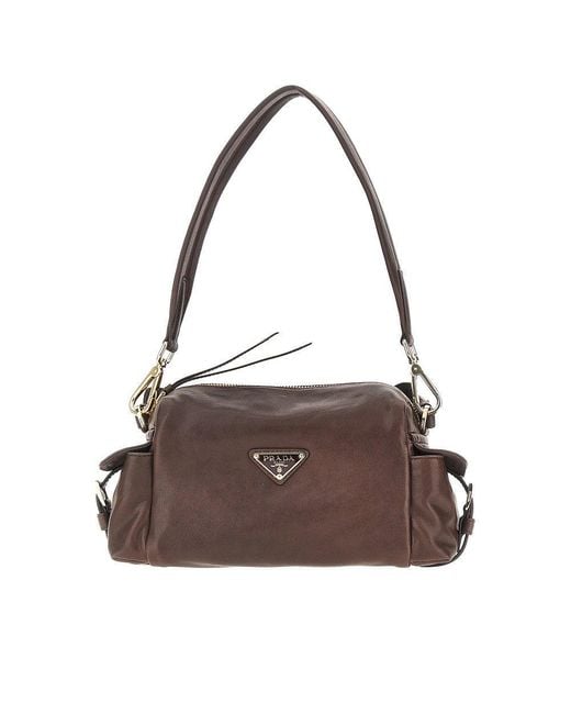Prada Brown Nappa Leather Small Explore' Bag