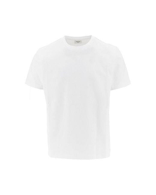 Saint Laurent White Heavyweight Jersey T-Shirt for men