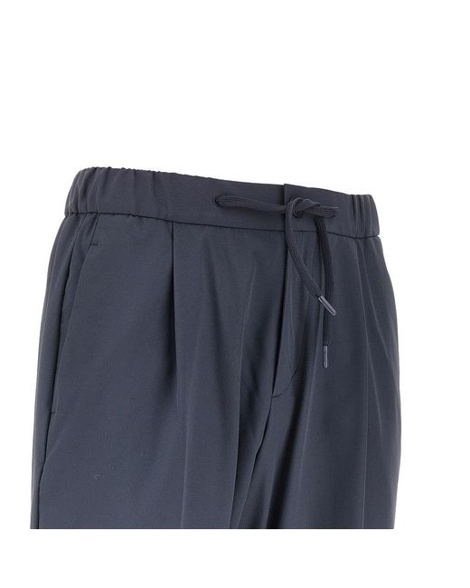 Herno Blue Light Nylon Stretch Pants for men