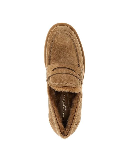 Mocassini 'Harris' Con Interno di Gianvito Rossi in Brown