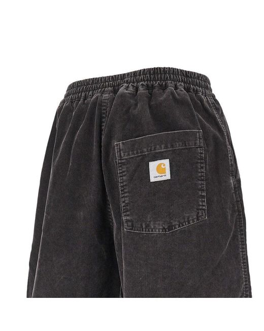 Carhartt Black 'Reynold' Corduroy Shorts for men