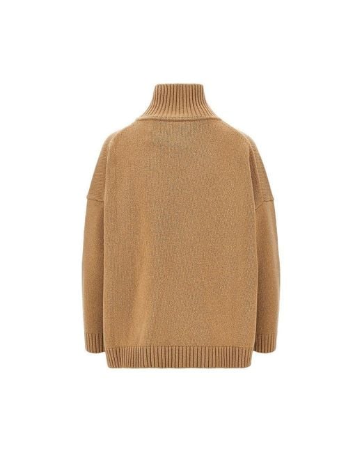 Weekend by Maxmara Natural Virgin Wool Knitted Sweater