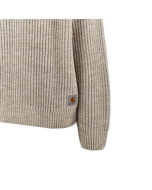 Carhartt Gray 'Firth' Wool-Blend Sweater for men