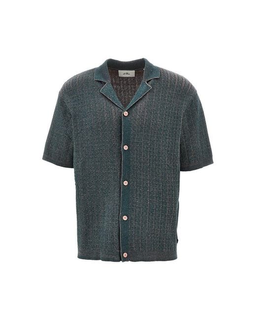 Les Deux Gray 'Evan' Knitted Shirt for men