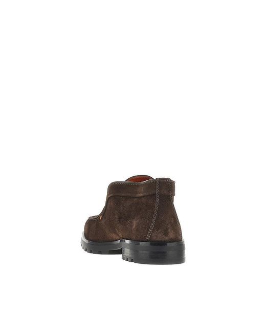Polacchini di Santoni in Brown da Uomo