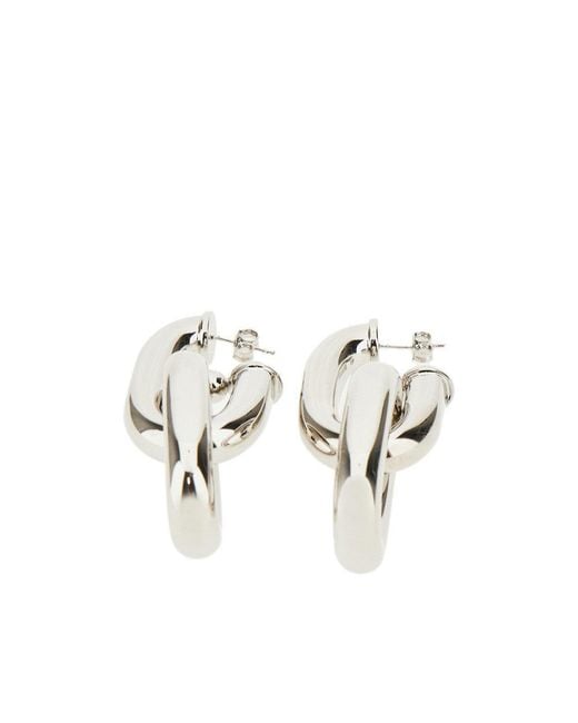 Rabanne Metallic Double Xl Link Earrings