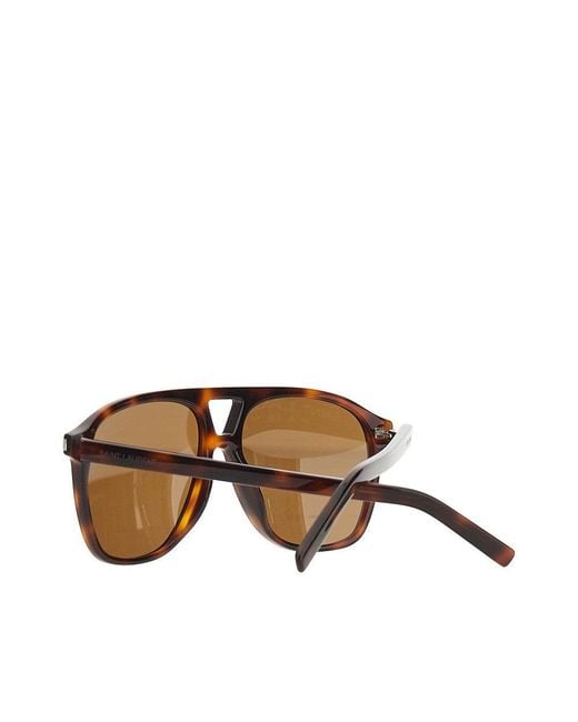 Saint Laurent Brown Sl 596 Dune Sunglasses