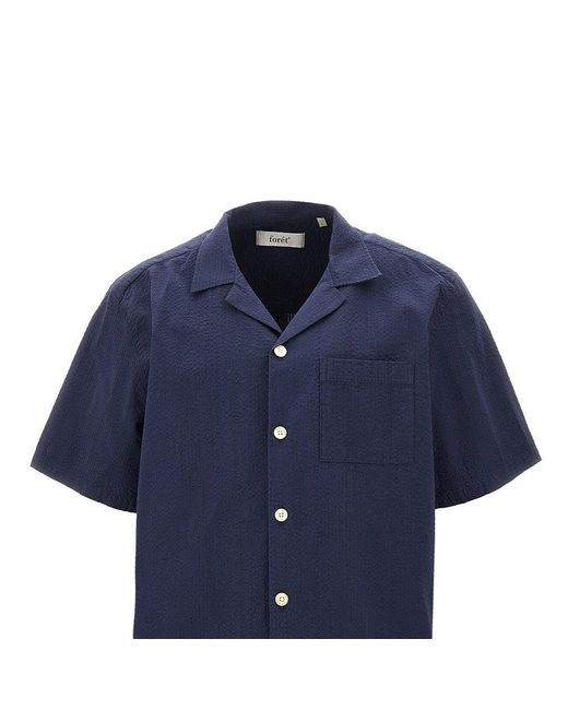 Camicia di Forét in Blue da Uomo