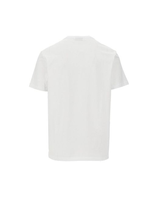 Emporio Armani White Swimwear Organic Cotton T-Shirt for men