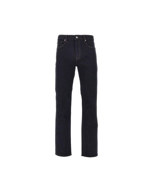 Emporio Armani Blue 'J76' Stretch Denim Jeans for men