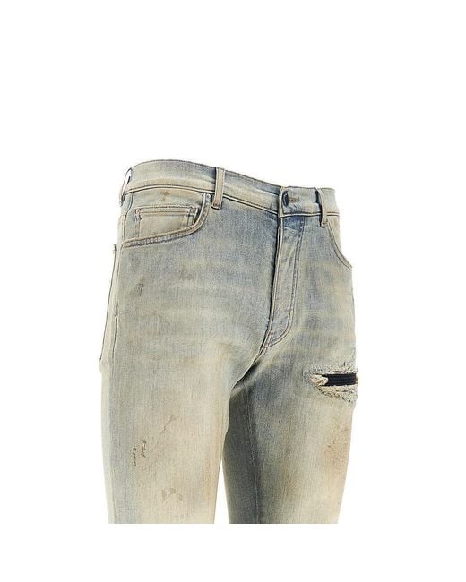 Amiri Gray Stretch Denim Mx1 Jeans for men