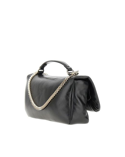 Gucci Black Leather Small 'Gg Milano' Bag