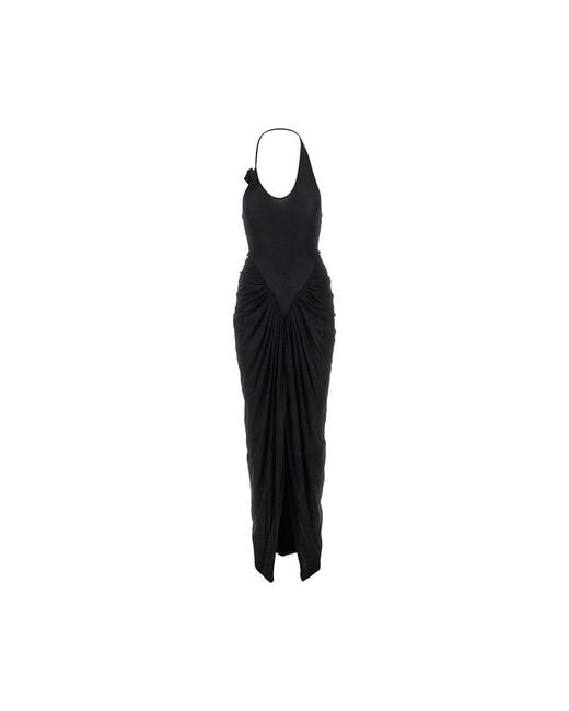 Maygel Coronel Black 'Vestalia' Long Dress
