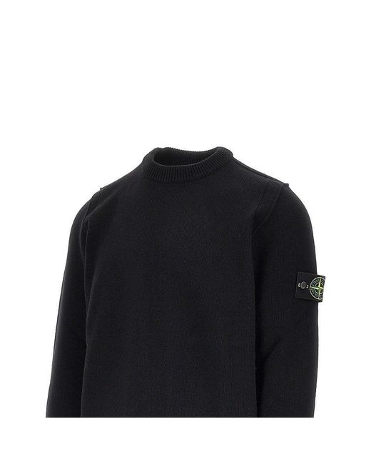 Pullover di Stone Island in Black da Uomo