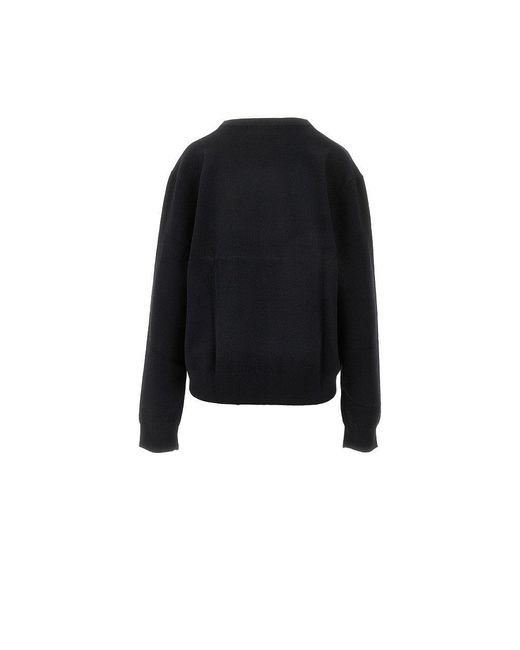 Extreme Cashmere Black 'N.424 Jacob' Cashmere-Blend Sweater