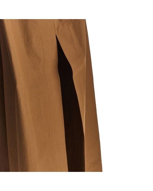 ARMARIUM Brown 'Nicla' Poplin Long Dress