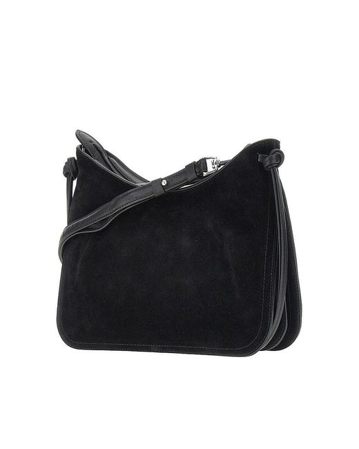 Phoebe Philo Black Leather Small 'Gig' Shoulder Bag
