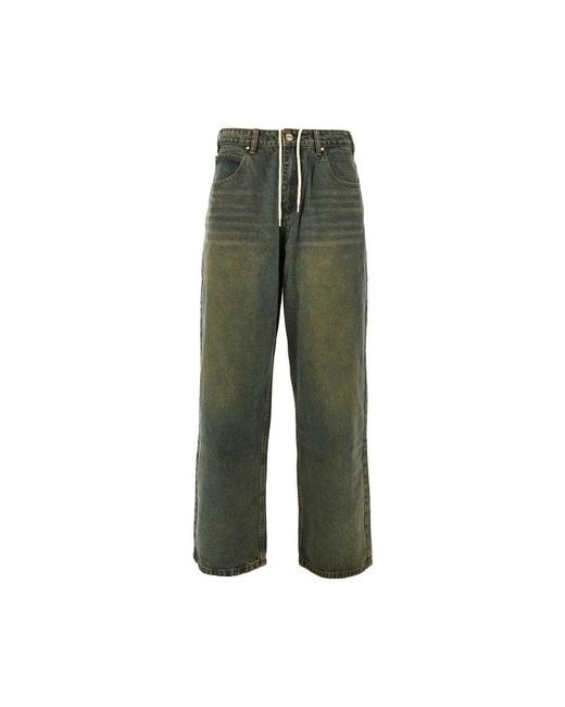 Butter Goods Green 'Warped' Baggy Fit Jeans for men