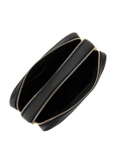 Prada Grained Leather Small Crossbody Bag in Black | Lyst UK