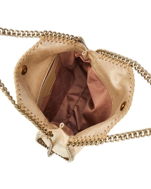 Stella McCartney Natural Mini Falabella 3 Chain Bag
